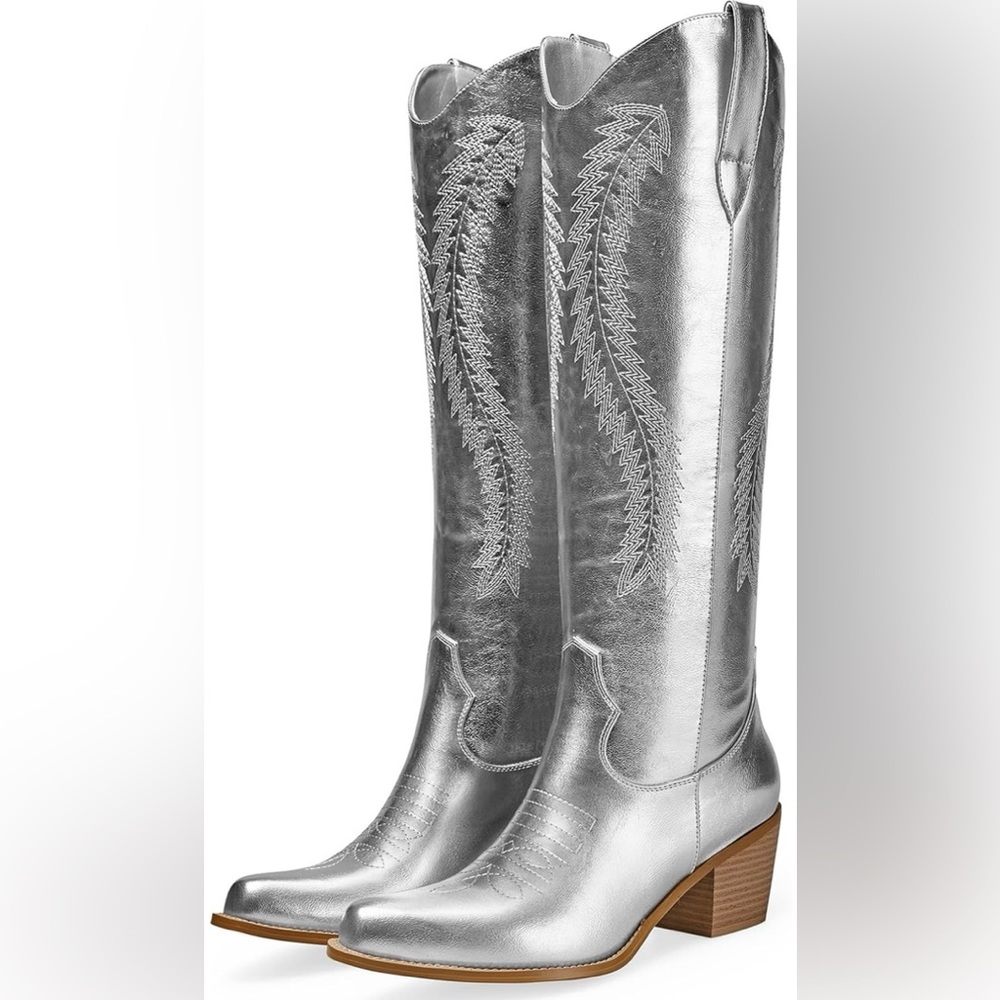 Women's Metallic Cowboy Boots